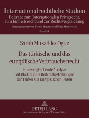 cover image of Das tuerkische und das europaeische Verbraucherrecht